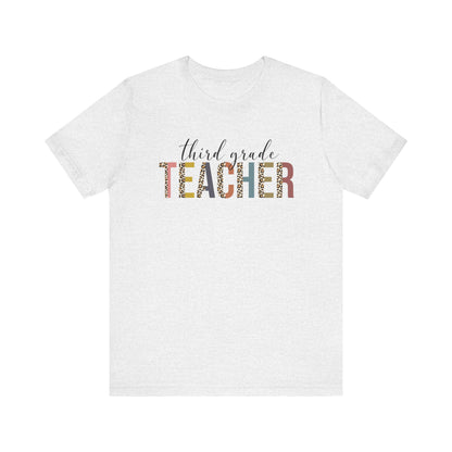 Cute Teacher TShirt Gift, Education Tee, Elementary School Teacher Appreciation, Funny Back To School Shirt, Teacher T-Shirt, Teacher Tee T-Shirt Printify Ash XS 