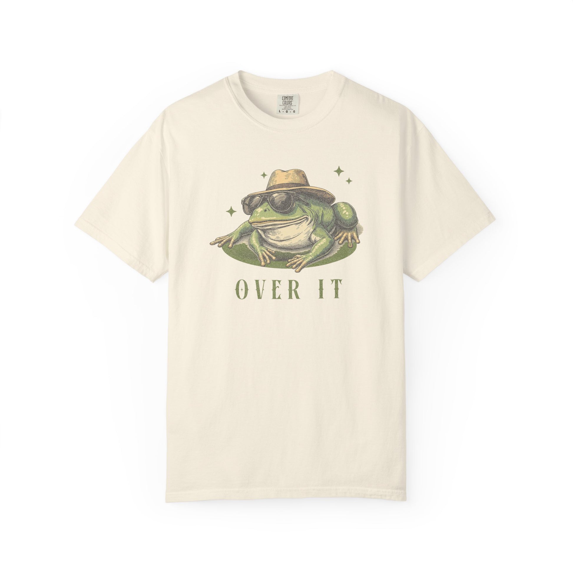 Funny Frog T-Shirt Retro Froggy Meme Shirt Vintage Frog And Toad Aesthetic Frog Lover Gift For Her Over It Vibes Birthday Viral Trendy Shirt T-Shirt Printify Ivory S