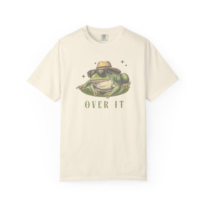Funny Frog T-Shirt Retro Froggy Meme Shirt Vintage Frog And Toad Aesthetic Frog Lover Gift For Her Over It Vibes Birthday Viral Trendy Shirt T-Shirt Printify Ivory S