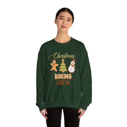 Christmas Baking Crew Sweatshirt, Christmas Baking Team Matching Sweater, Christmas Baking Women's Christmas Shirts, Christmas Cookie Crew Sweatshirt Printify   