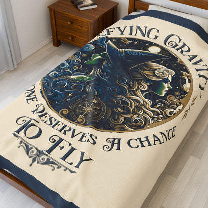 Wicked Velveteen Blanket - Perfect for Book Lovers, Gifts for Sisters, Home Decor, Reading Nook, Cozy Nights All Over Prints Printify