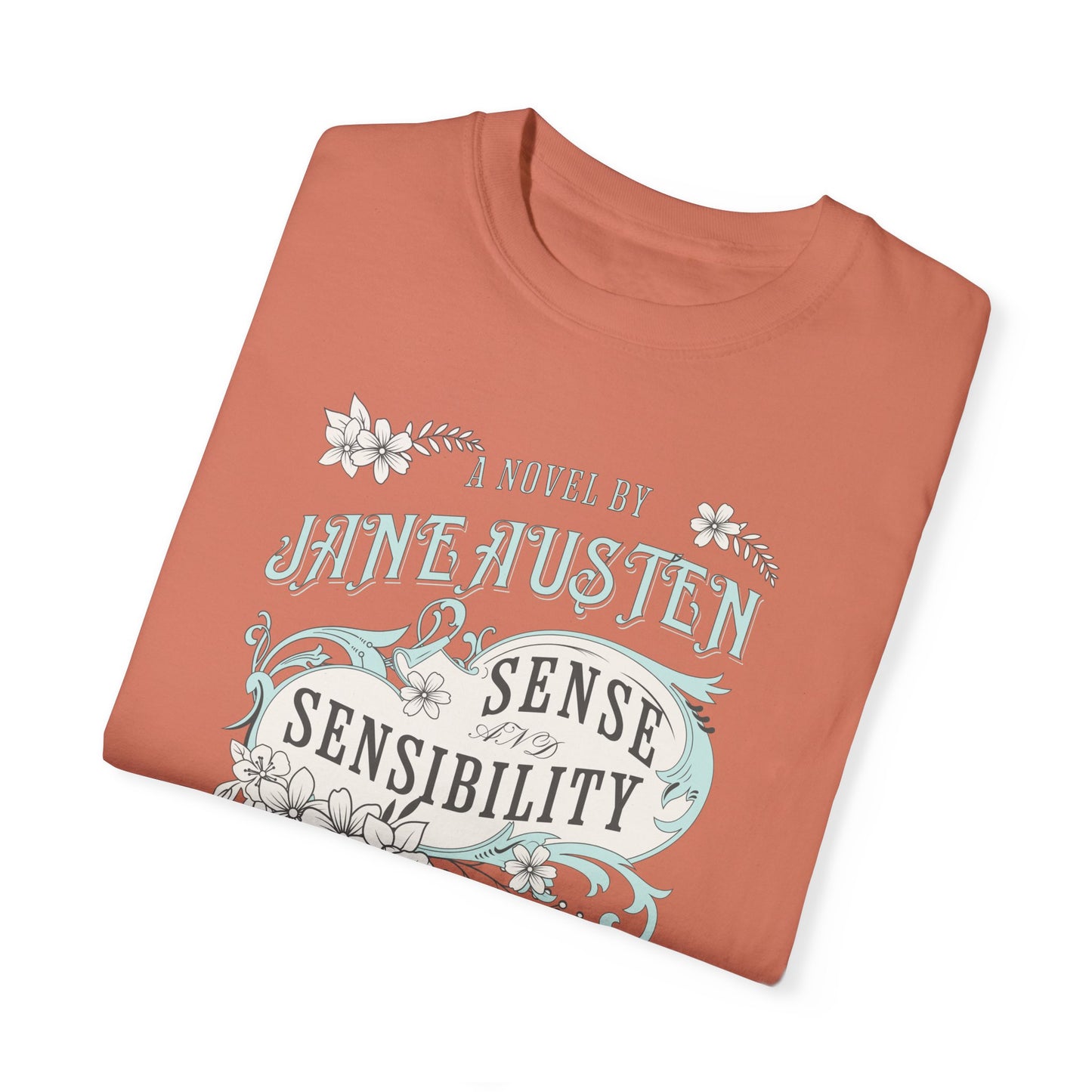 Sense and Sensibility Jane Austen Fan Gift Historical Romance Reader Tee T-Shirt Printify   