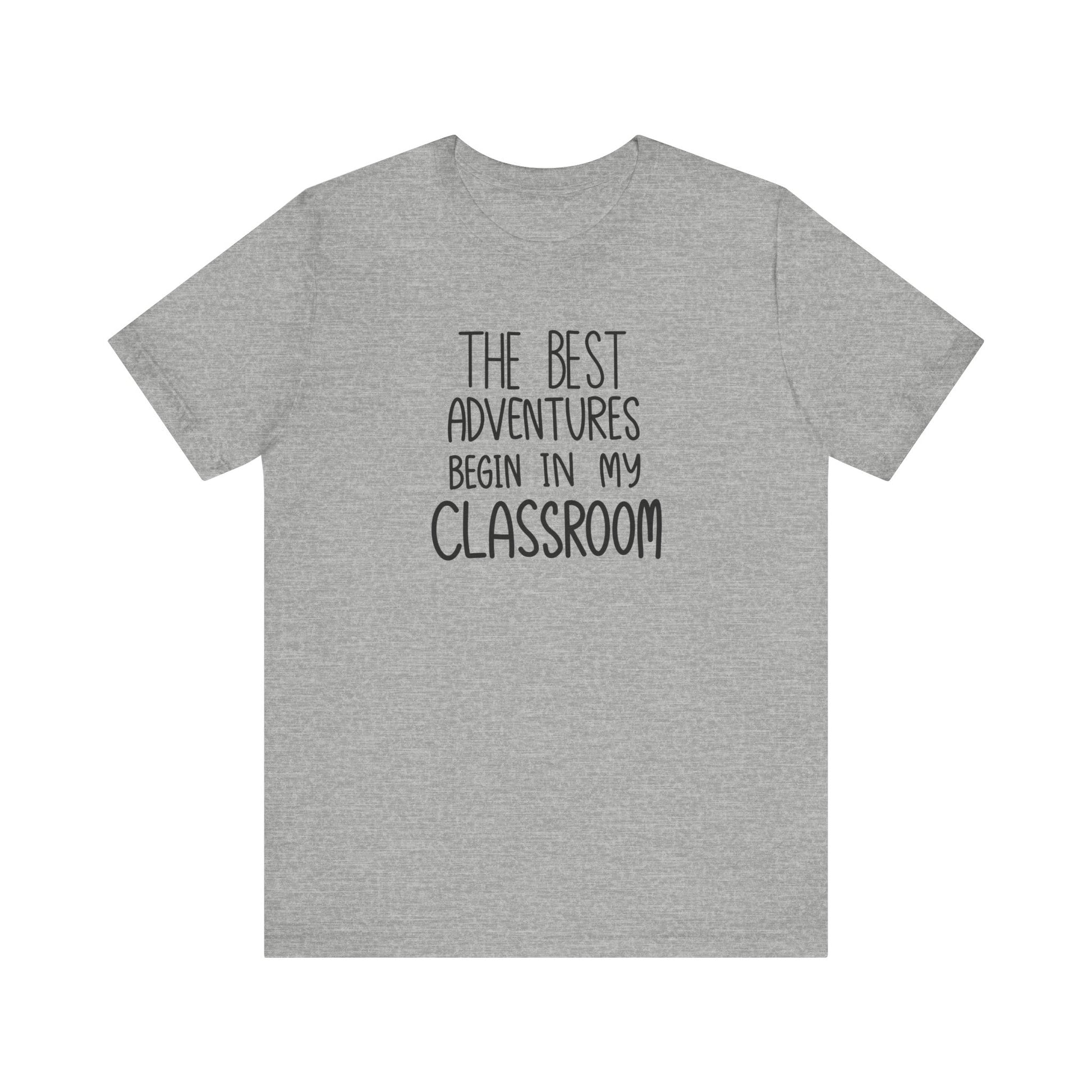 Cute Teacher TShirt Gift, Education Tee, Elementary School Teacher Appreciation, Funny Back To School Shirt, Teacher T-Shirt, Teacher Love T-Shirt Printify Athletic Heather XS 