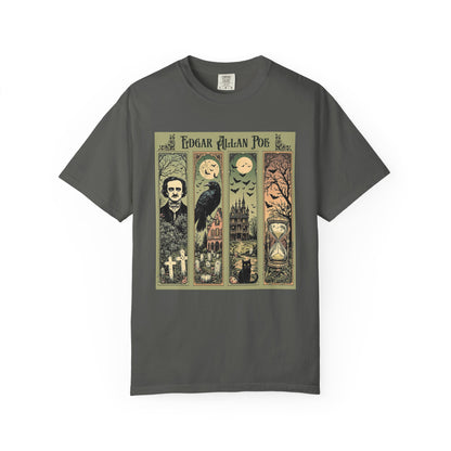 Edgar Allan Poe T-Shirt Gothic Graphic Tee The Raven Nevermore Quote Horror Literature Shirt Dark Academia Aesthetic Halloween Party Gift T-Shirt Printify Pepper S