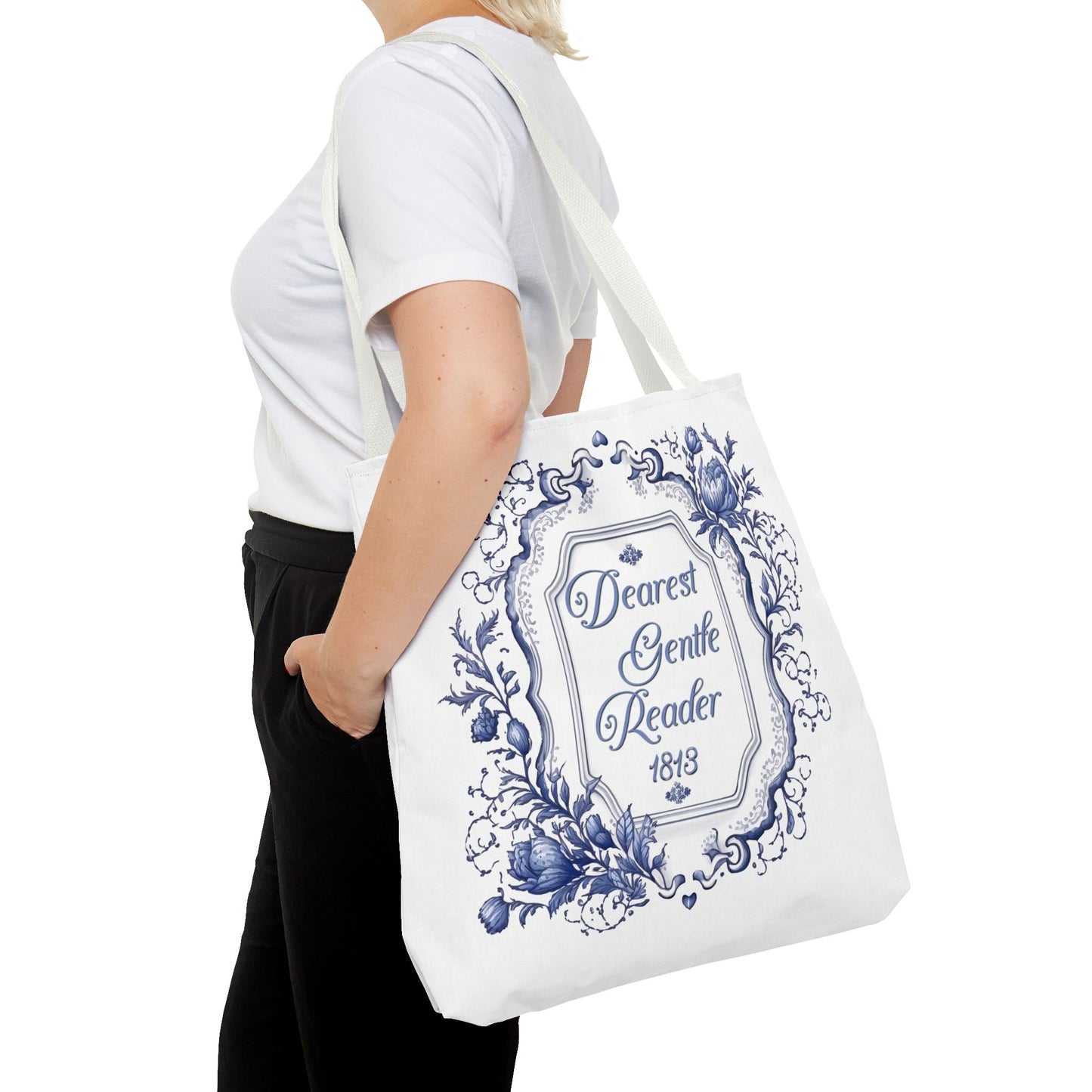 Dearest Gentle Reader Tote Bag Regency England Ton Society Papers Gift For Bridgeton Fan Historical Drama Romance Reader Gift Bookclub Gift Bags Printify   