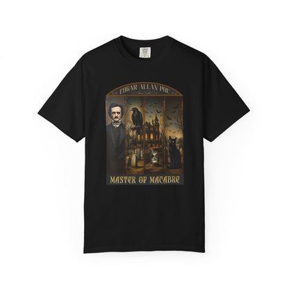 Edgar Allan Poe T-Shirt Gothic Graphic Tee The Raven Nevermore Quote Horror Literature Shirt Dark Academia Aesthetic Halloween Party Gift T-Shirt Printify Black S