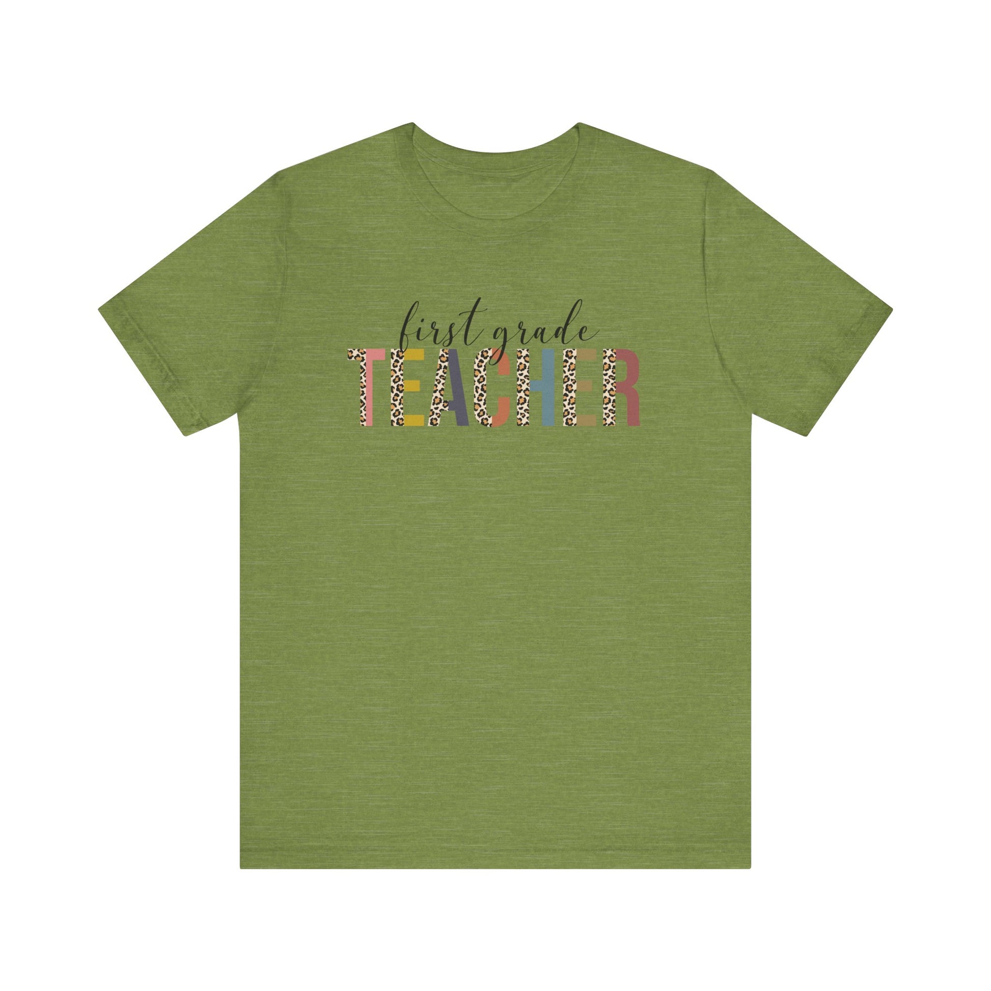 Cute Teacher TShirt Gift, Education Tee, Elementary School Teacher Appreciation, Funny Back To School Shirt, Teacher T-Shirt, Teacher Tee T-Shirt Printify Heather Green XS 