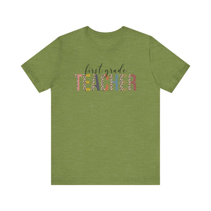 Cute Teacher TShirt Gift, Education Tee, Elementary School Teacher Appreciation, Funny Back To School Shirt, Teacher T-Shirt, Teacher Tee T-Shirt Printify Heather Green XS 