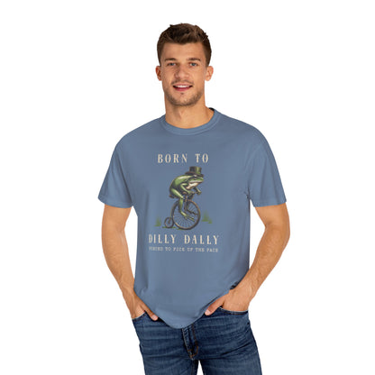 Dilly Dally Frog T-Shirt Retro Vibes Froggy Meme Shirt Vintage Frog And Toad Aesthetic Frog Lover Gift For Her Birthday Viral Trendy Shirt