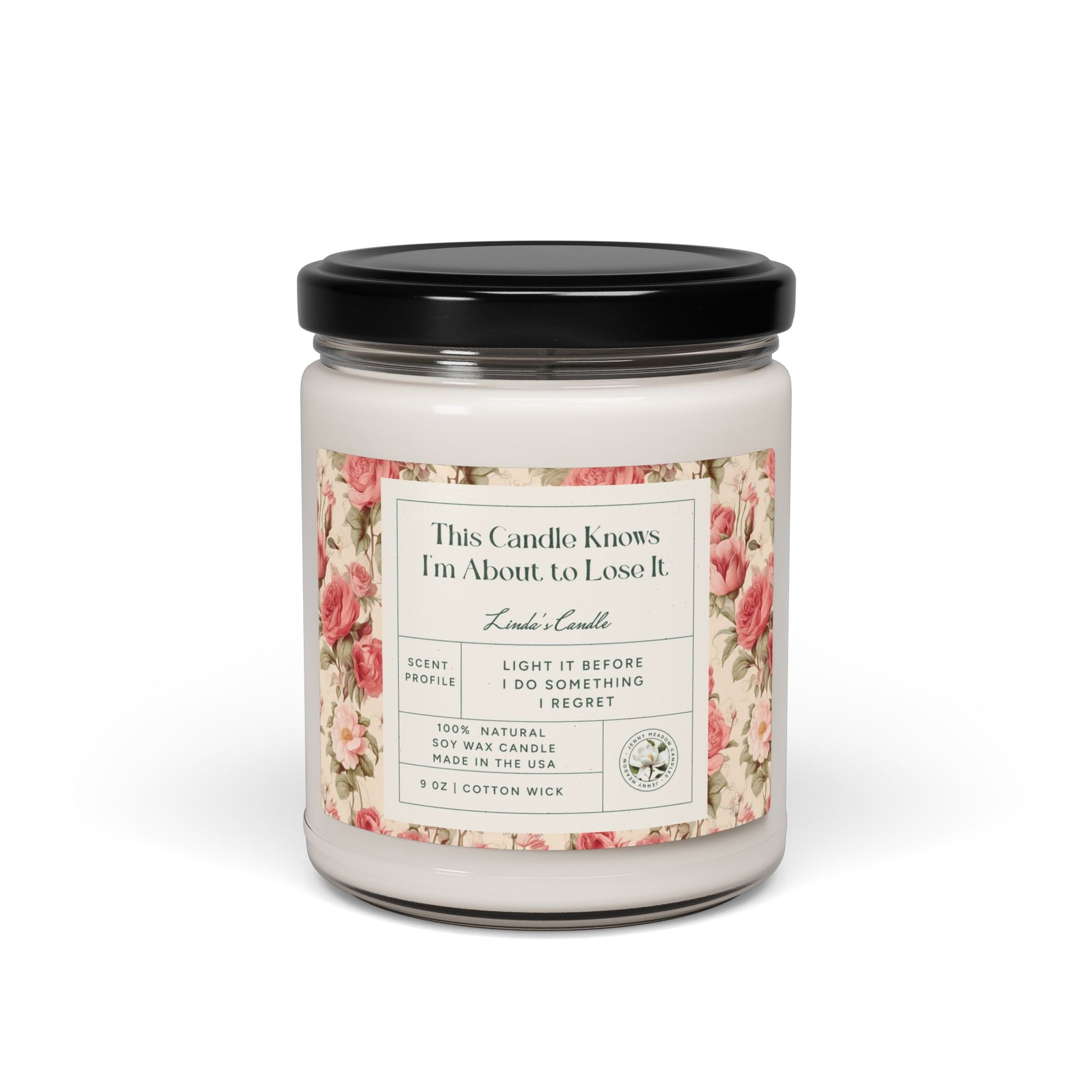 Personalized Soy Candle Funny Custom Name Candle Best Friend Gift For BFF Funny Gift For Sister SelfCare Gift For Birthday Or Christmas Home Decor Printify Clean Cotton 9oz