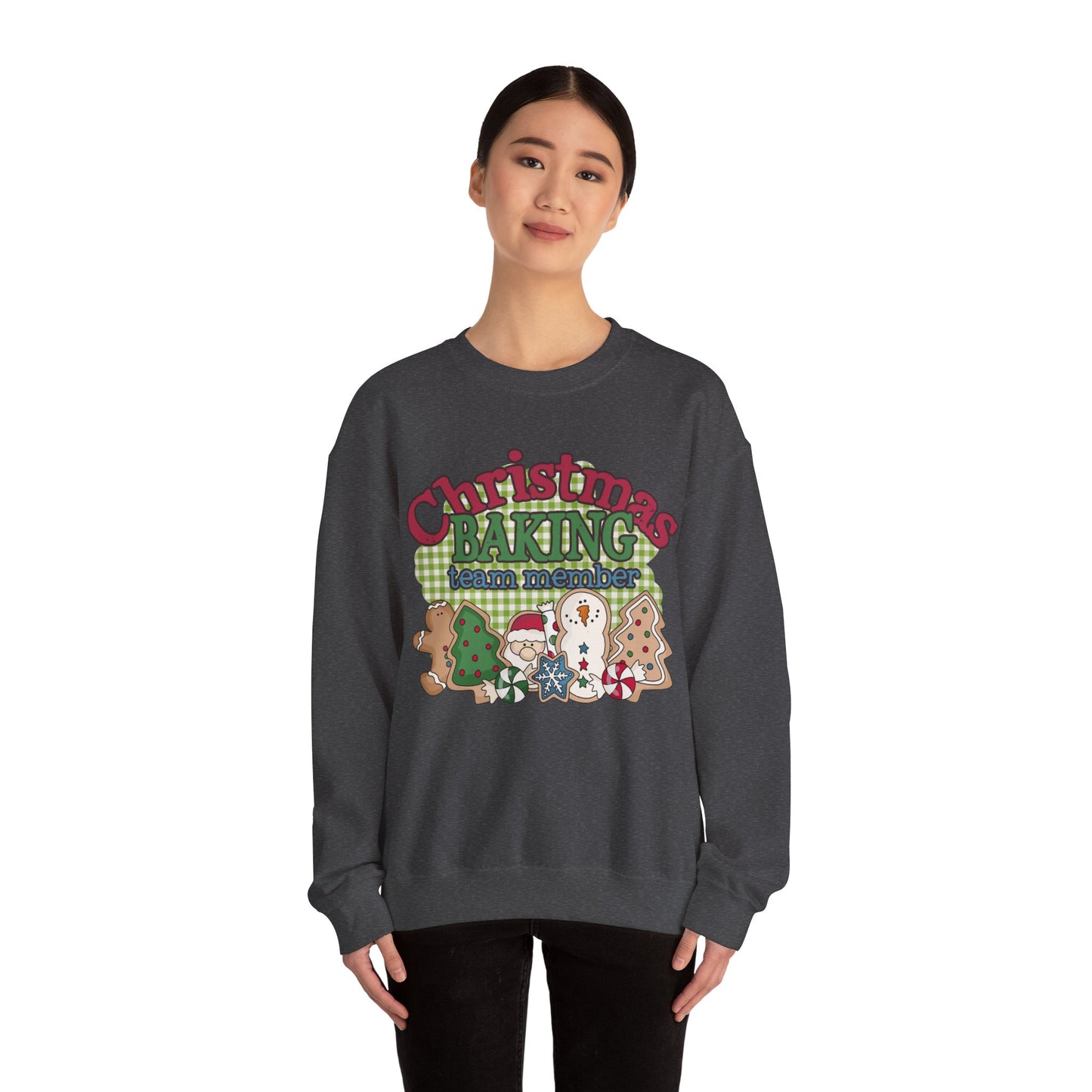 Christmas Baking Team Sweatshirt, Christmas Baking Crew Matching Sweater, Christmas Baking Women's Christmas Shirts, Christmas Cookie Crew Sweatshirt Printify   