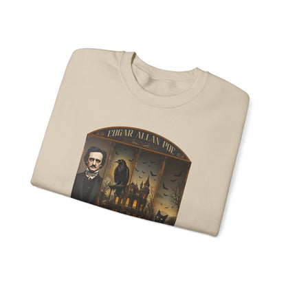 Edgar Allan Poe Sweatshirt The Raven Nevermore Gothic Horror Sweater Dark Academia Macabre Halloween Gift for Book Lovers Birthday Christmas Sweatshirt Printify