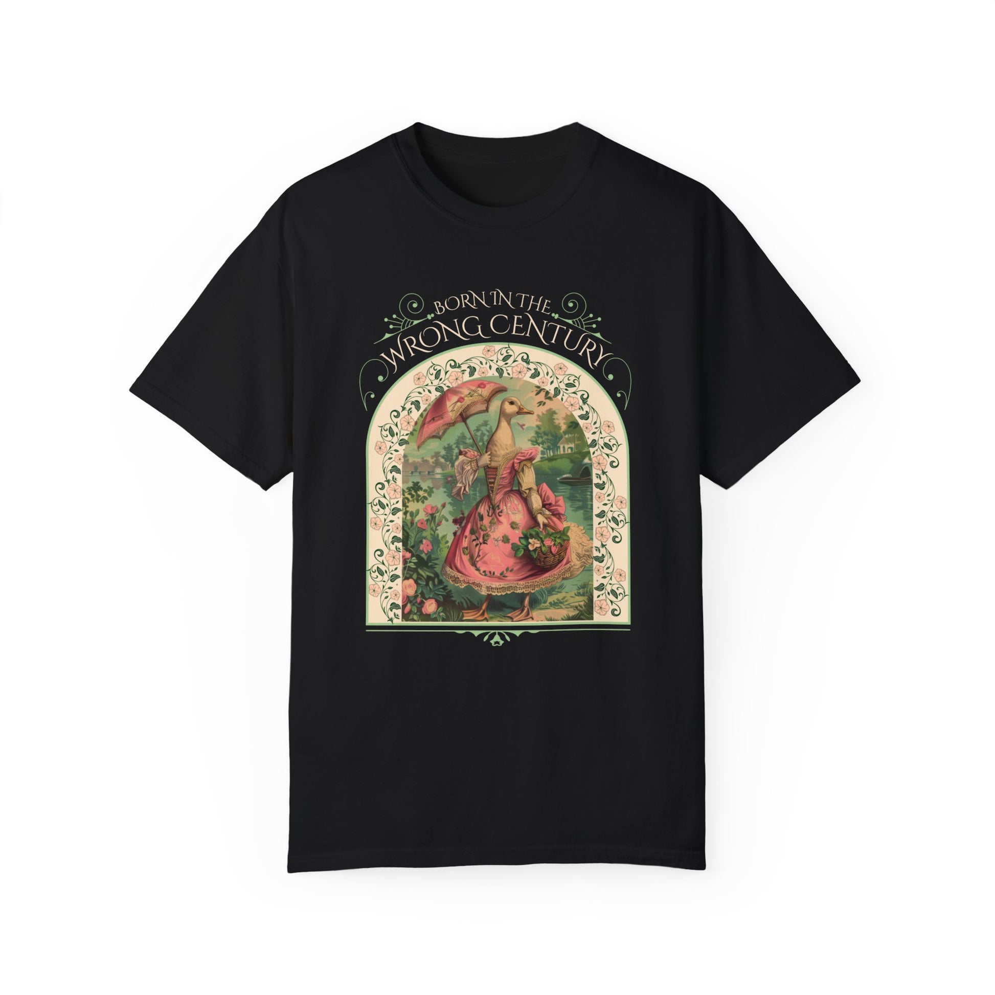 Historical Romance Reader TShirt Gift For Regency Victorian Period Goose Lover Shirt Regency Romance Book Gift For Her Vintage Goose Design T-Shirt Printify   
