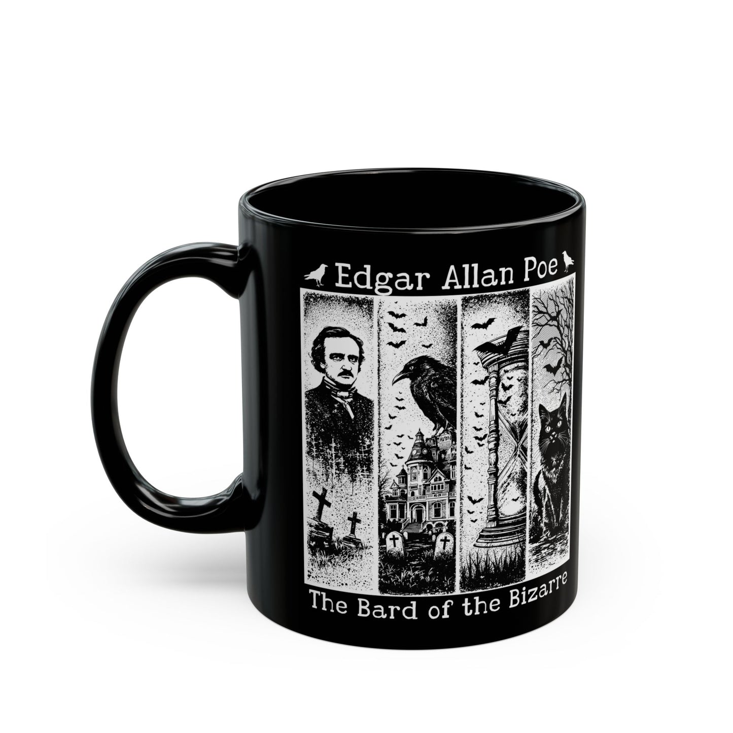 Edgar Allan Poe Mug Gothic Literary Gift For Book Lover Dark Academia Macabre Fall Coffee Cup Halloween Poetember Party Gift For Bookclub Mug Printify