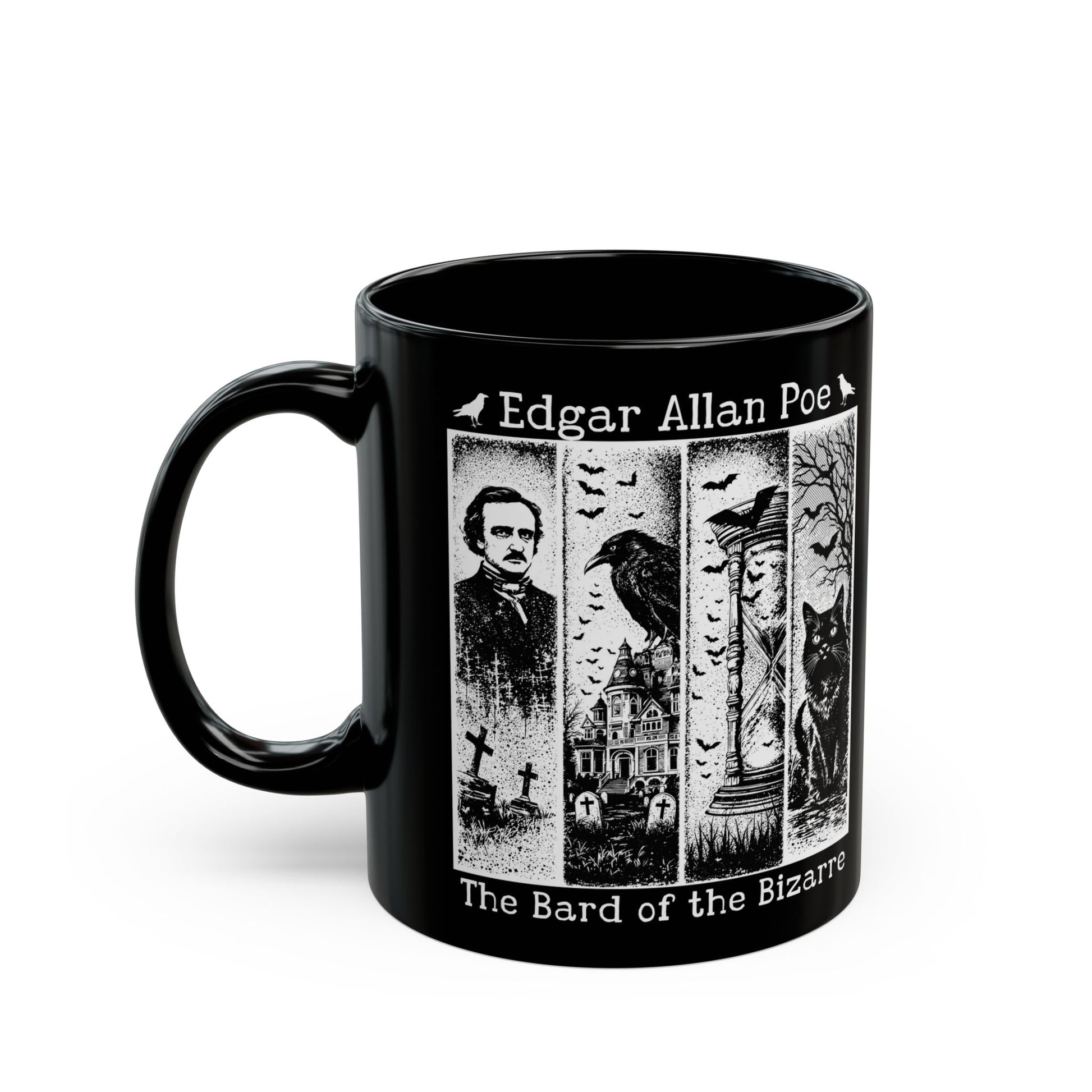 Edgar Allan Poe Mug Gothic Literary Gift For Book Lover Dark Academia Macabre Fall Coffee Cup Halloween Poetember Party Gift For Bookclub Mug Printify