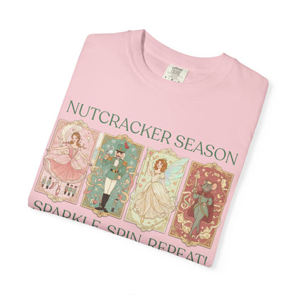 Nutcracker Ballet T-Shirt, Sugar Plum Fairy Christmas Tee, Holiday Dance Shirt, Coquette Pastel Christmas Gift