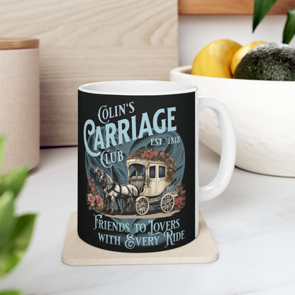 Colins Carriage Club Mug Regency England Ton Society Gift For Bridgerton Fan Historical Drama Penelope Romance Reader Gift Bookclub Gift Mug Printify   