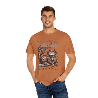 Cheshire Cat Alice in Wonderland TShirt Comfort Colors Oversized T-Shirt Dark Academia Mad Hatter Tea Party Bookish Book Lover Booktok Gift