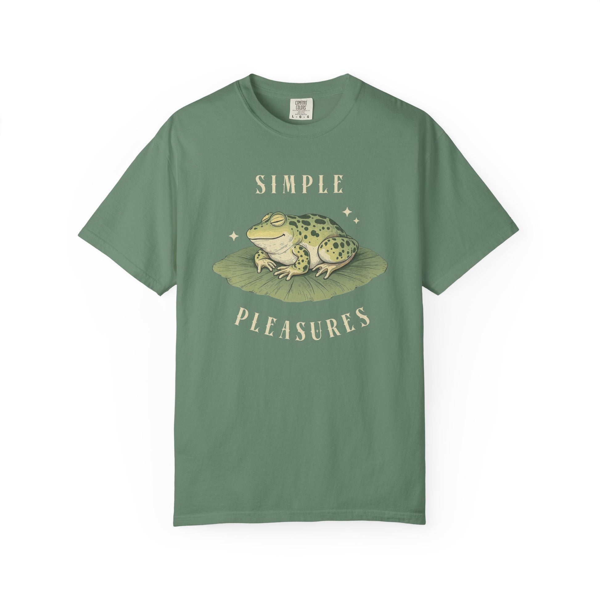 Funny Frog T-Shirt Retro Vibes Froggy Meme Shirt Vintage Frog And Toad Aesthetic Frog Lover Gift For Her Birthday Viral Trendy Shirt T-Shirt Printify Light Green S