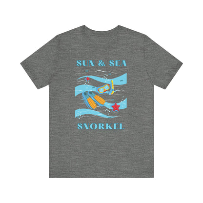 Snorkeling, Snorkel Shirt, Ocean Lover Gift, Snorkeler Gift, Beach Vacation T-shirt, Scuba Diving Gift, Scuba Diver Gift,  Funny Snorkel Tee T-Shirt Printify Deep Heather XS 