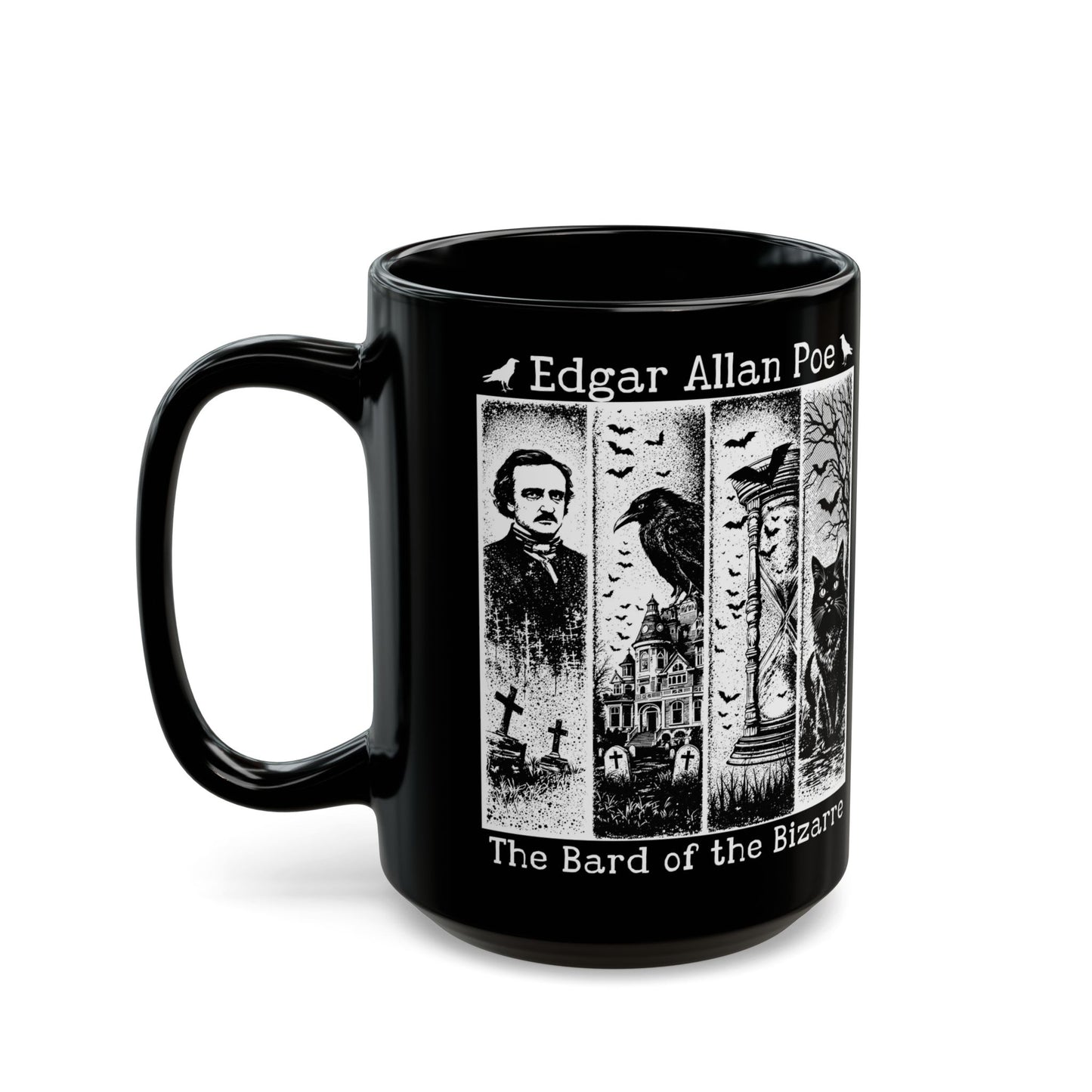 Edgar Allan Poe Mug Gothic Literary Gift For Book Lover Dark Academia Macabre Fall Coffee Cup Halloween Poetember Party Gift For Bookclub Mug Printify