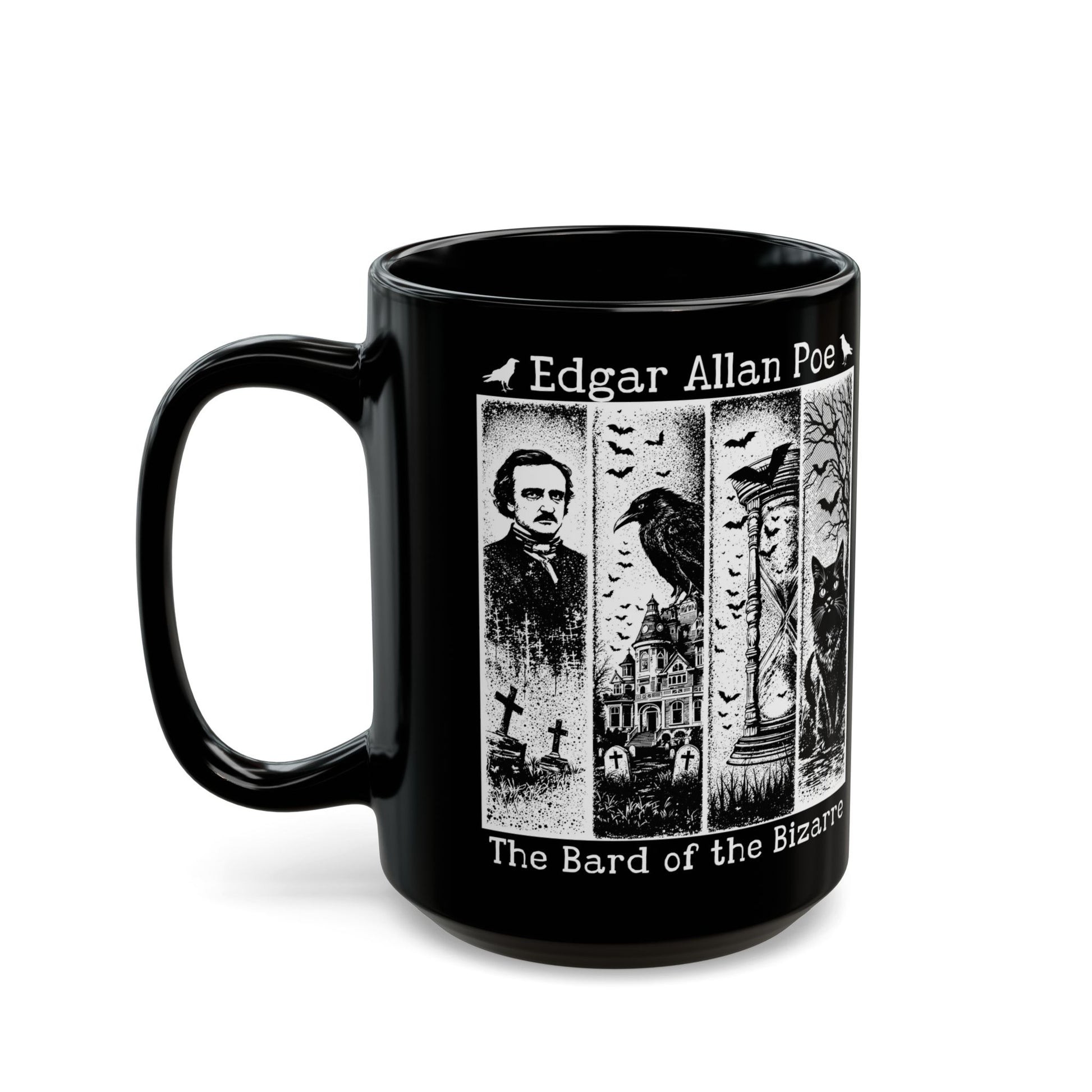 Edgar Allan Poe Mug Gothic Literary Gift For Book Lover Dark Academia Macabre Fall Coffee Cup Halloween Poetember Party Gift For Bookclub Mug Printify