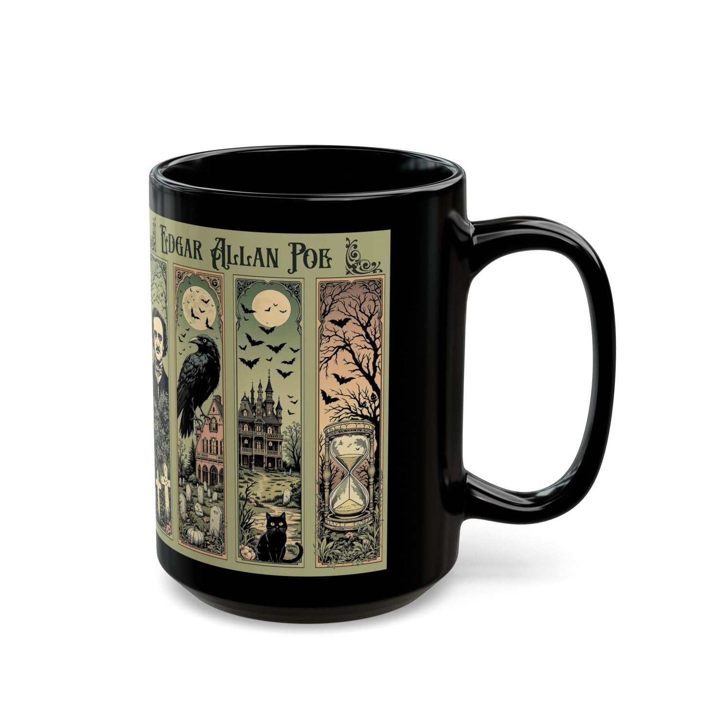 Edgar Allan Poe Mug Gothic Literary Gift For Book Lover Dark Academia Macabre Fall Coffee Cup Halloween Poetember Party Gift For Bookclub Mug Printify