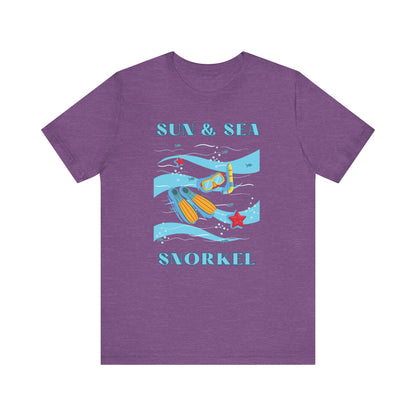 Snorkeling, Snorkel Shirt, Ocean Lover Gift, Snorkeler Gift, Beach Vacation T-shirt, Scuba Diving Gift, Scuba Diver Gift,  Funny Snorkel Tee T-Shirt Printify Heather Team Purple XS 