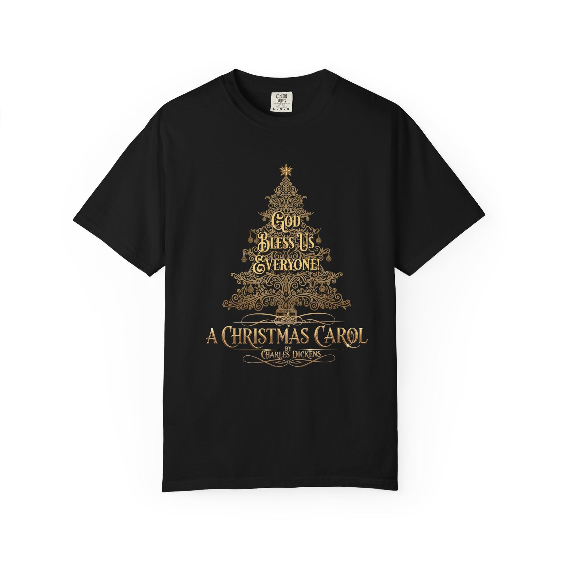 A Christmas Carol Shirt, Vintage Charles Dickens Victorian, Scrooge Fezziwig's Ball, Holiday Tradition X-Mas Movie Sweater Bookish Christmas T-Shirt Printify Black S