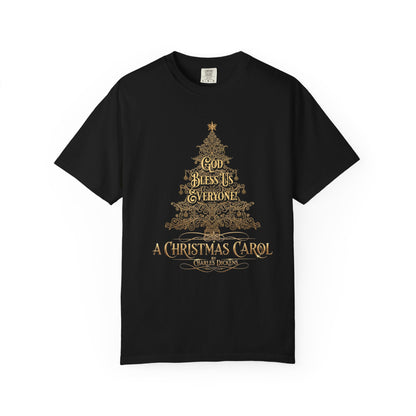 A Christmas Carol Shirt, Vintage Charles Dickens Victorian, Scrooge Fezziwig's Ball, Holiday Tradition X-Mas Movie Sweater Bookish Christmas T-Shirt Printify Black S