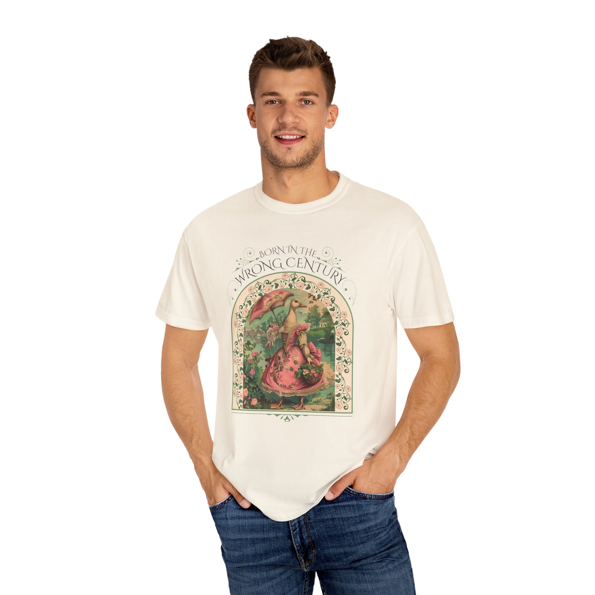 Historical Romance Reader TShirt Gift For Regency Victorian Period Goose Lover Shirt Regency Romance Book Gift For Her Vintage Goose Design T-Shirt Printify   
