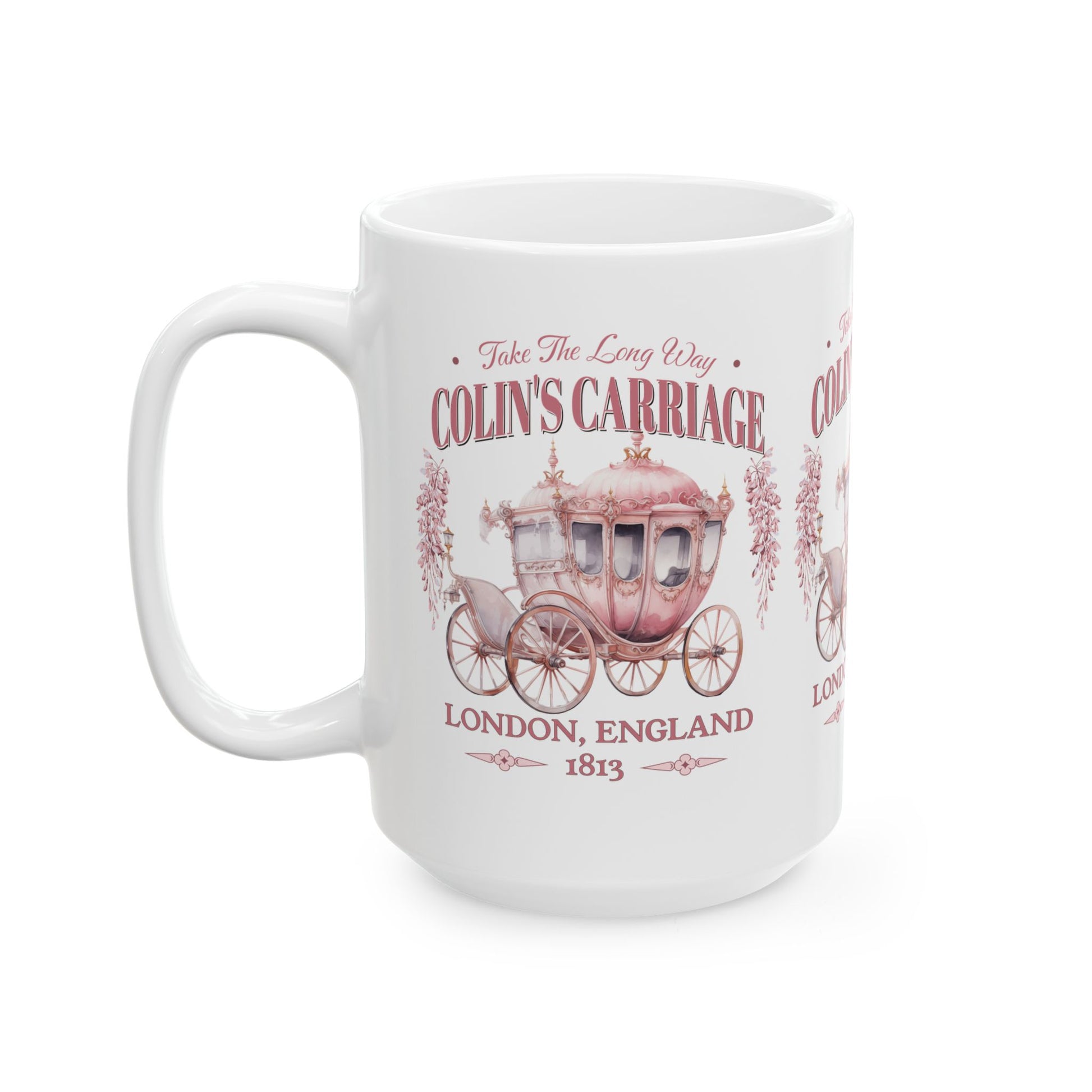 Colins Carriage Club Mug Regency England Ton Society Gift For Bridgeton Fan Historical Drama Penelope Romance Reader Gift Bookclub Gift Mug Printify 15oz  