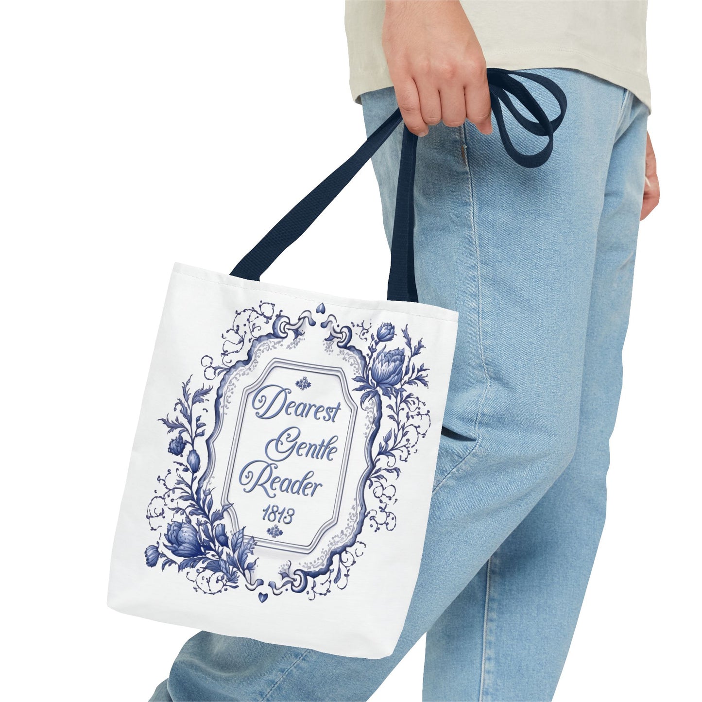 Dearest Gentle Reader Tote Bag Regency England Ton Society Papers Gift For Bridgeton Fan Historical Drama Romance Reader Gift Bookclub Gift Bags Printify   