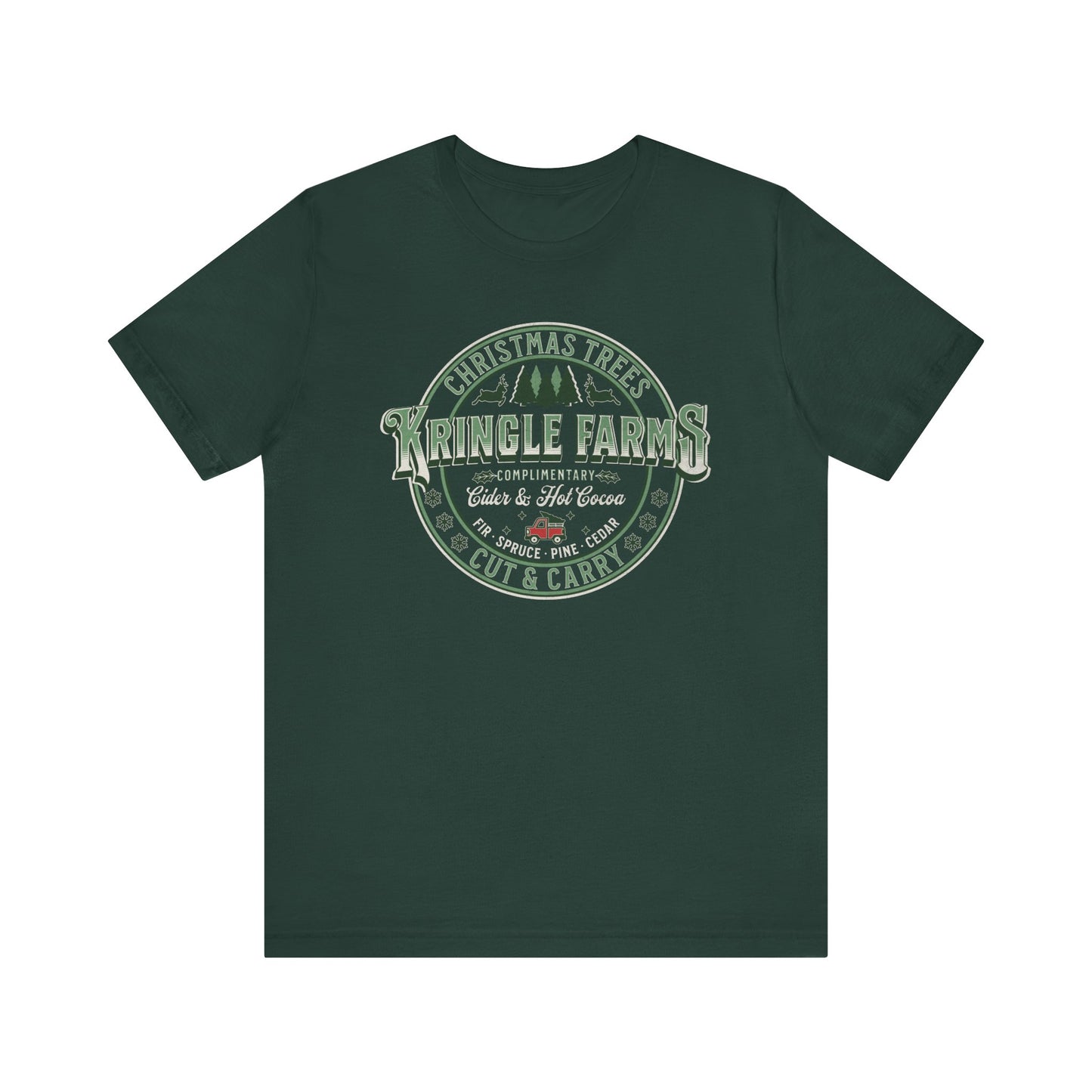 Christmas Tree Farm Shirt, Family Holiday Tradition Tree Cutting Shirt, Family Christmas Vacation Shirts, Christmas Tree Decorating Shirts T-Shirt Printify Forest XS 