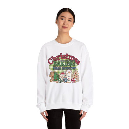 Christmas Baking Team Sweatshirt, Christmas Baking Crew Matching Sweater, Christmas Baking Women's Christmas Shirts, Christmas Cookie Crew Sweatshirt Printify   