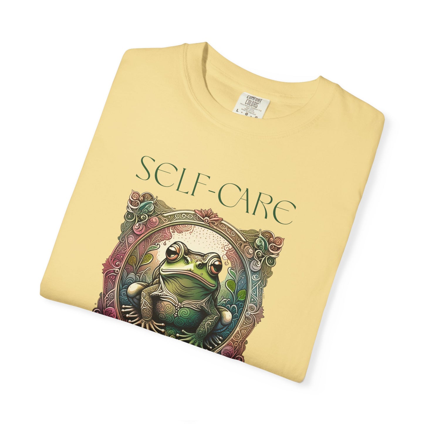 Green Yoga Frog Self-Care Is Toad-ally Important Unisex T-Shirt, Casual Wear, Highlander Fan Gift,
