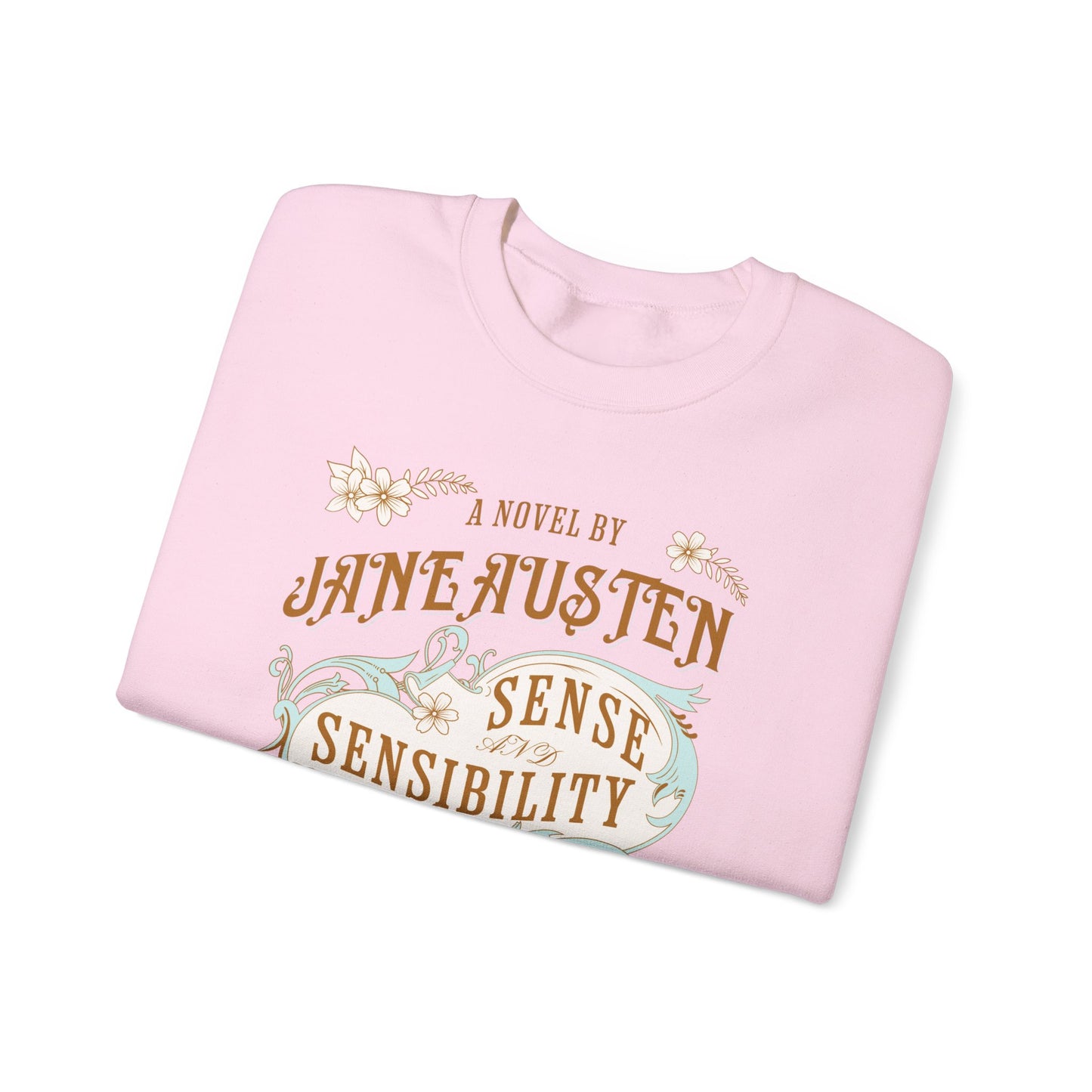 Jane Austen Sweatshirt, Sense & Sensibility Historical Romance Sweater, Bookish Literary Jane Austen Fan Art Gift, Gift for Her, Readers, Sweatshirt Printify   