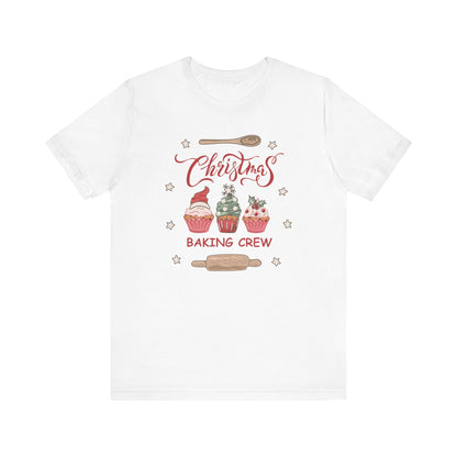 Christmas Baking Team Shirt, Christmas Baking Crew Matching TShirt, Christmas Baking Shirt, Family Christmas Shirts, Christmas Cookie Crew T-Shirt Printify White XS 