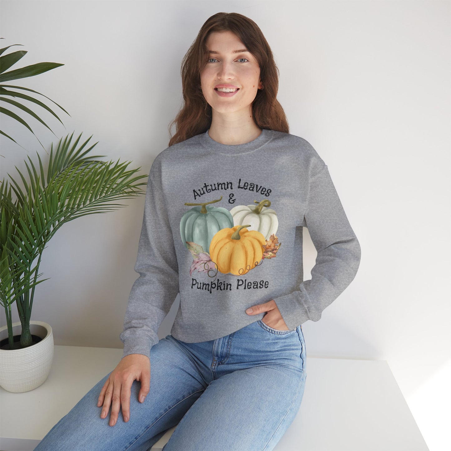 Halloween Pumpkin Sweatshirt, Vintage Autumn Pumpkins Shirt, Spooky Season Sweater, Fall Squash, Autumn Style Sweatshirt Sweatshirt Printify   