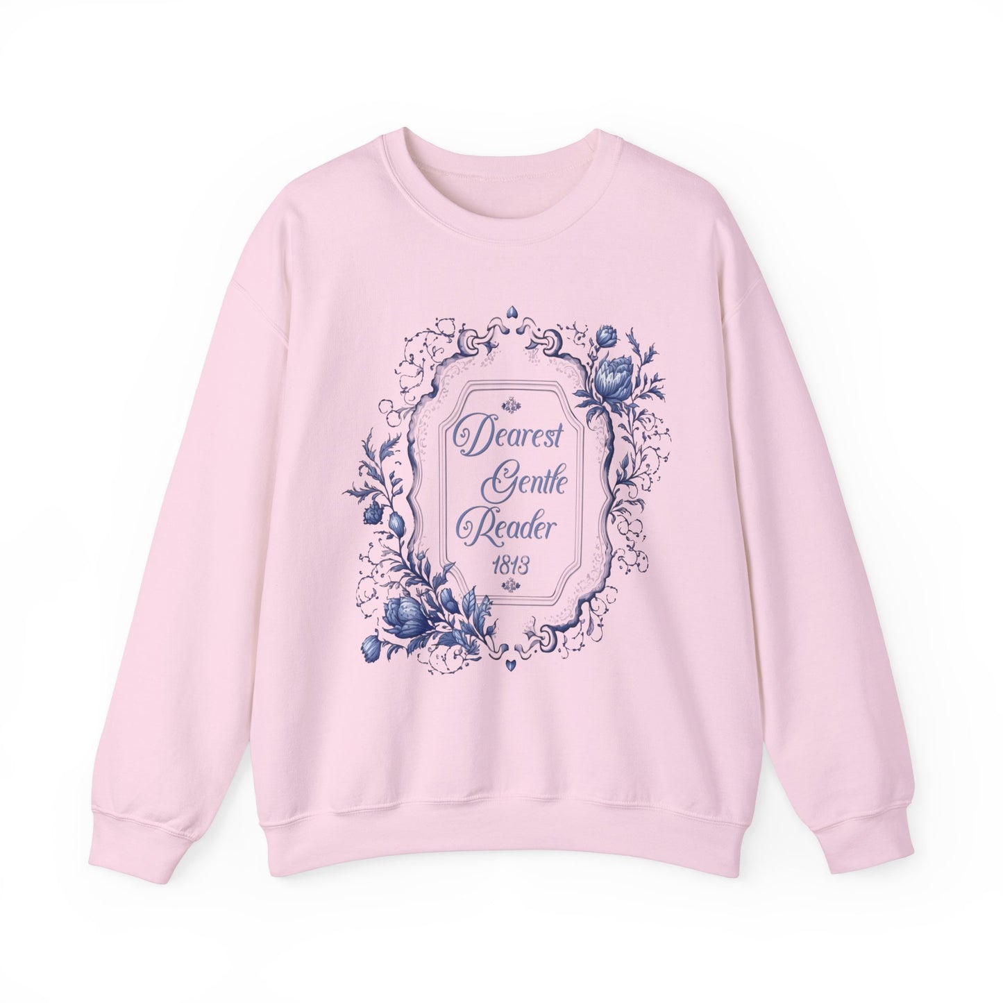 Dearest Gentle Reader Sweatshirt Regency England Ton Society Papers Gift For Historical Romance Fan Drama Romance Reader Gift Bookclub Gift Sweatshirt Printify S Light Pink 