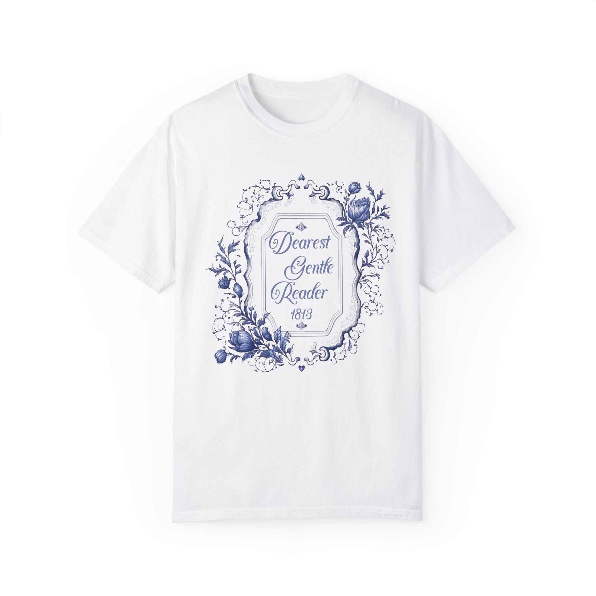 Dearest Gentle Reader Shirt Regency England Ton Society Papers Gift For Bridgerton Fan Historical Drama Romance Reader Gift Bookclub Gift T-Shirt Printify   