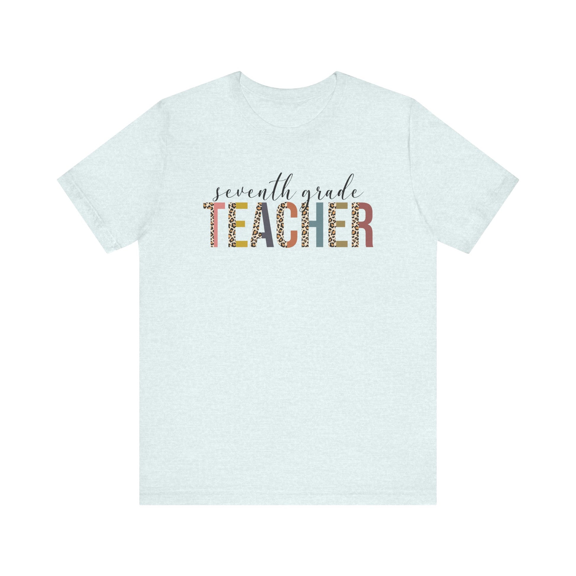 Cute Teacher TShirt Gift, Education Tee, Elementary School Teacher Appreciation, Funny Back To School Shirt, Teacher T-Shirt, Teacher Tee T-Shirt Printify Heather Ice Blue XS 