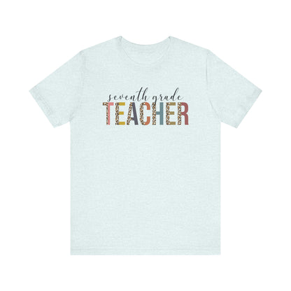 Cute Teacher TShirt Gift, Education Tee, Elementary School Teacher Appreciation, Funny Back To School Shirt, Teacher T-Shirt, Teacher Tee T-Shirt Printify Heather Ice Blue XS 