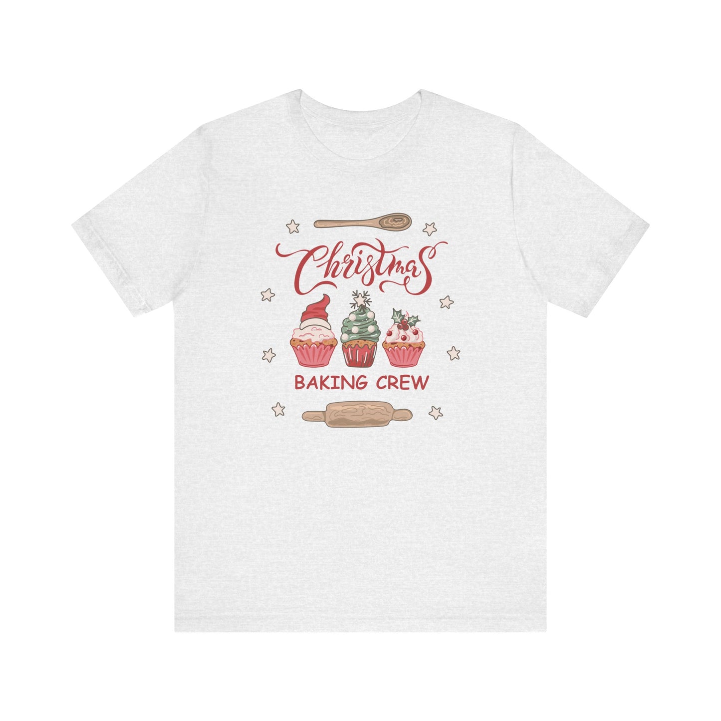 Christmas Baking Team Shirt, Christmas Baking Crew Matching TShirt, Christmas Baking Shirt, Family Christmas Shirts, Christmas Cookie Crew T-Shirt Printify Ash XS 