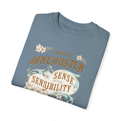 Sense and Sensibility Jane Austen Fan Gift For Historical Romance Reader T-Shirt Printify   