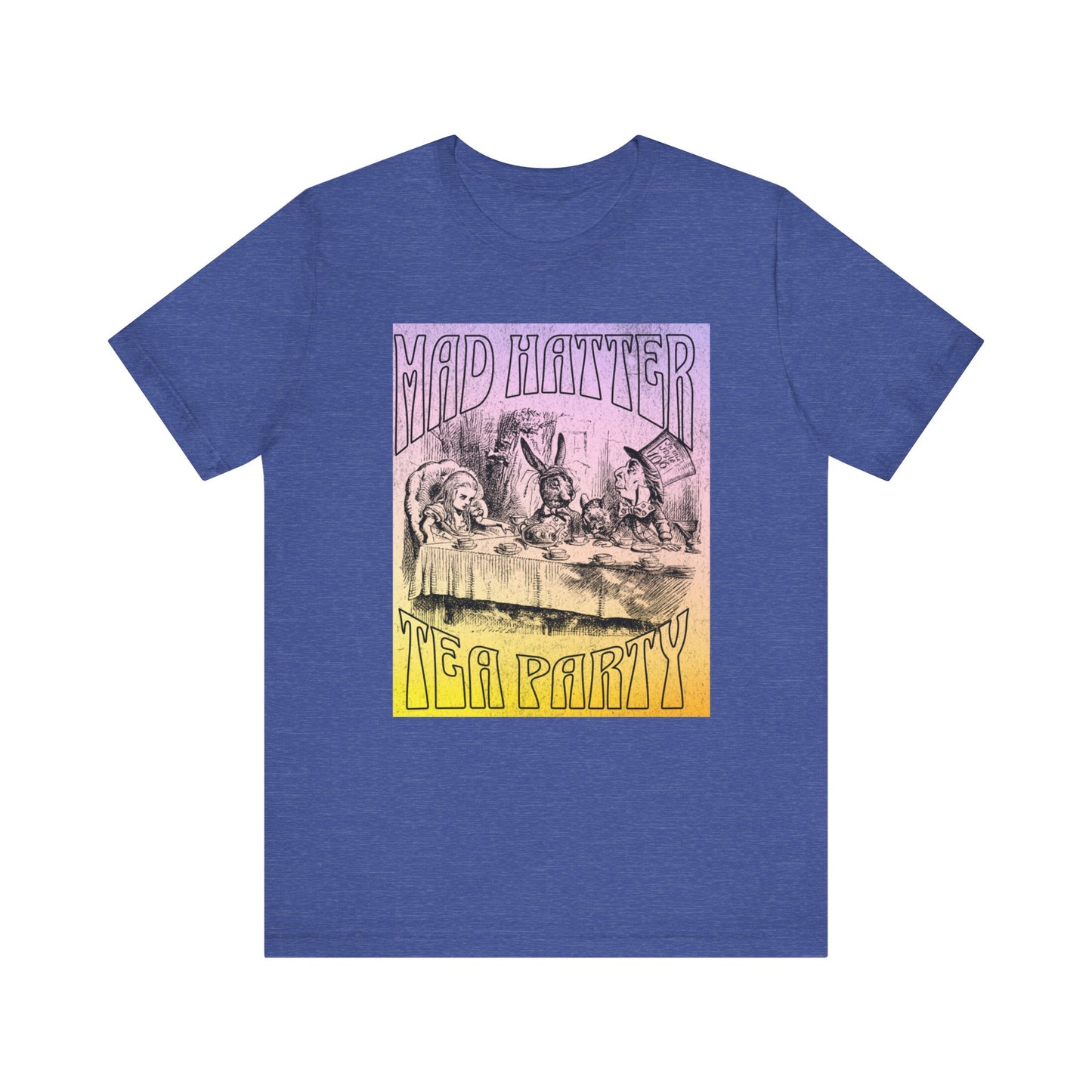 3001 Unisex Jersey Short Sleeve Tee Alice in Wonderland T-Shirt Printify Heather True Royal S 