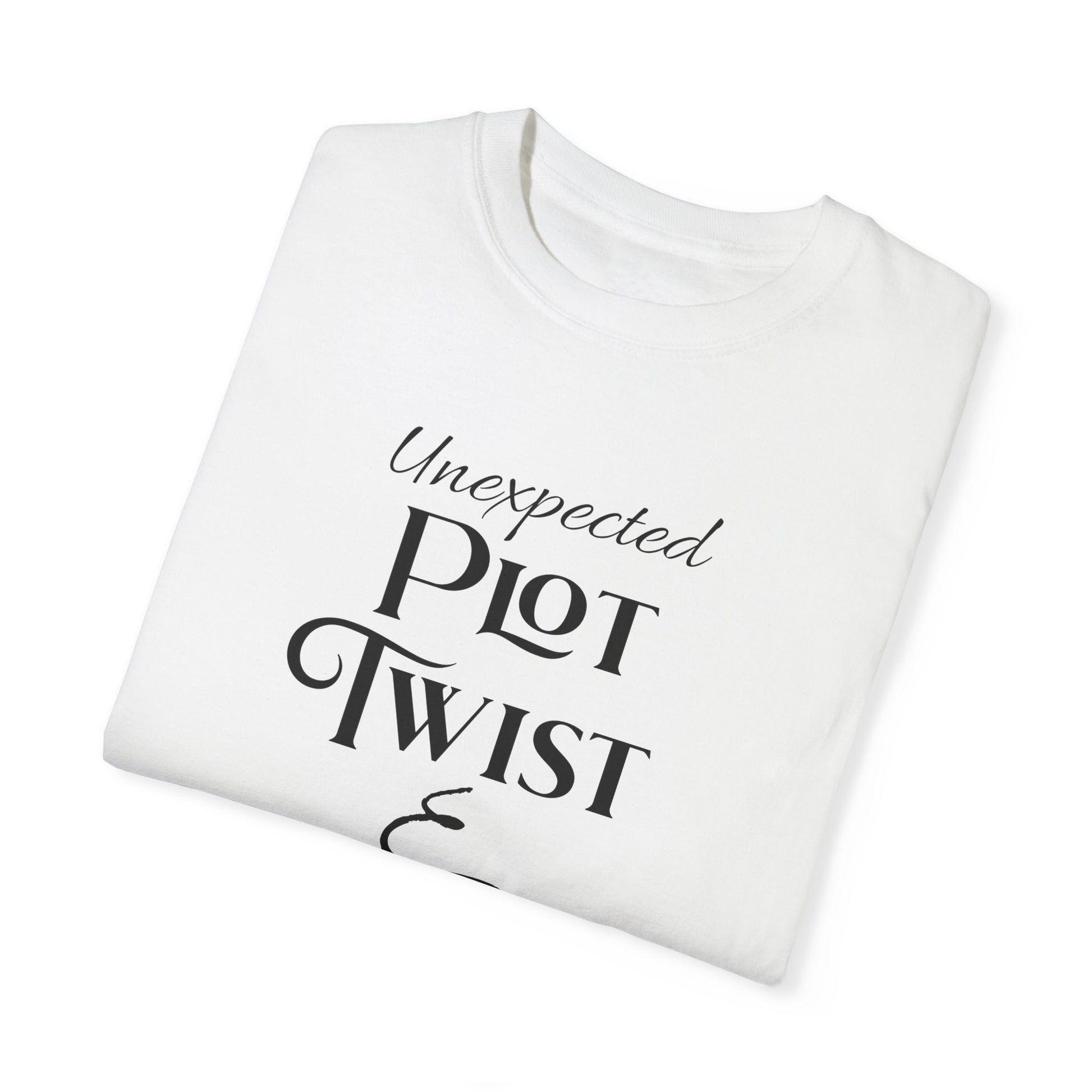 Plot Twist T-Shirt Author Shirt Pregnancy Announcement For Expecting Blog Writers Journalists Gift For Her Baby Shower Gift Baby Reveal T-Shirt Printify   