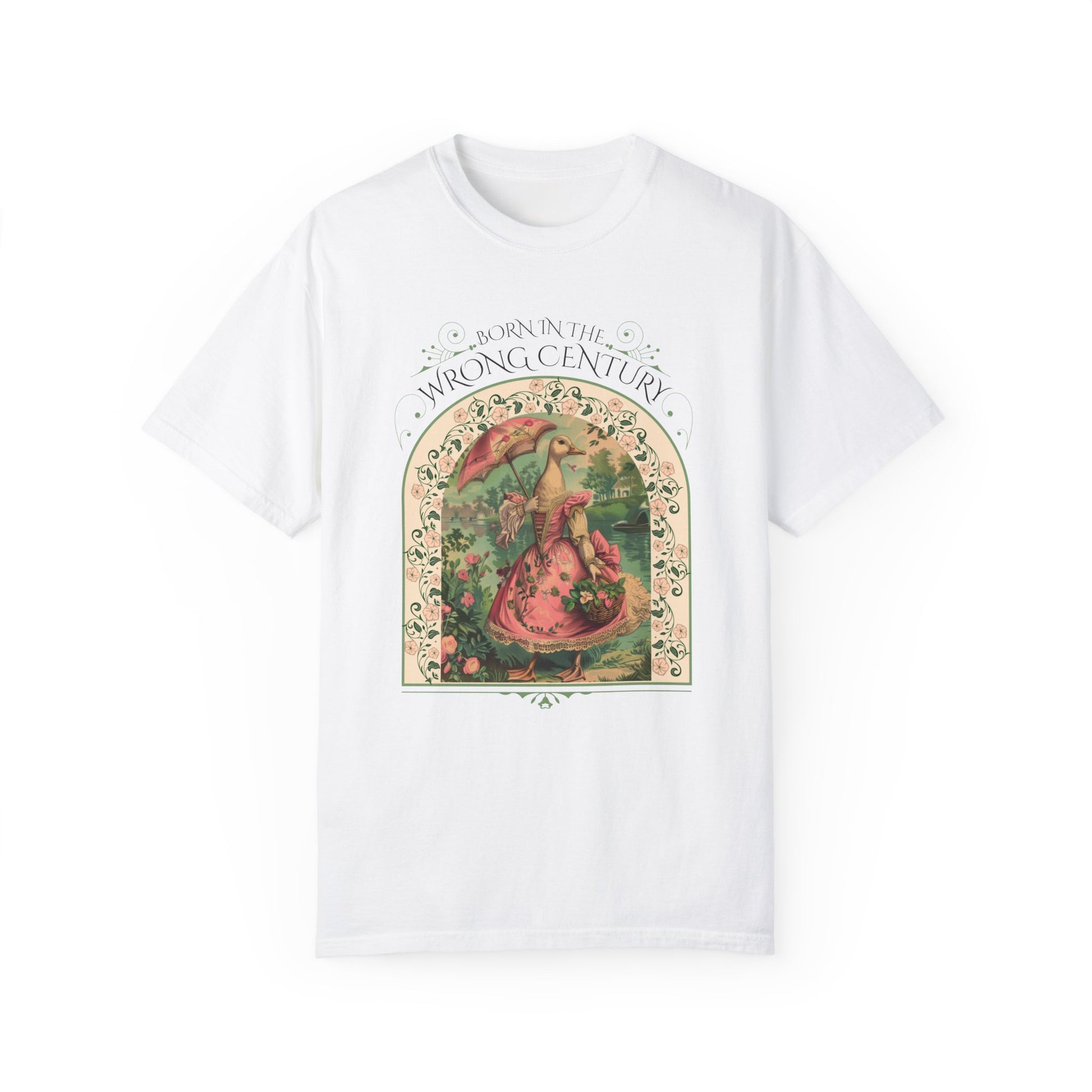 Historical Romance Reader TShirt Gift For Regency Victorian Period Goose Lover Shirt Regency Romance Book Gift For Her Vintage Goose Design T-Shirt Printify   