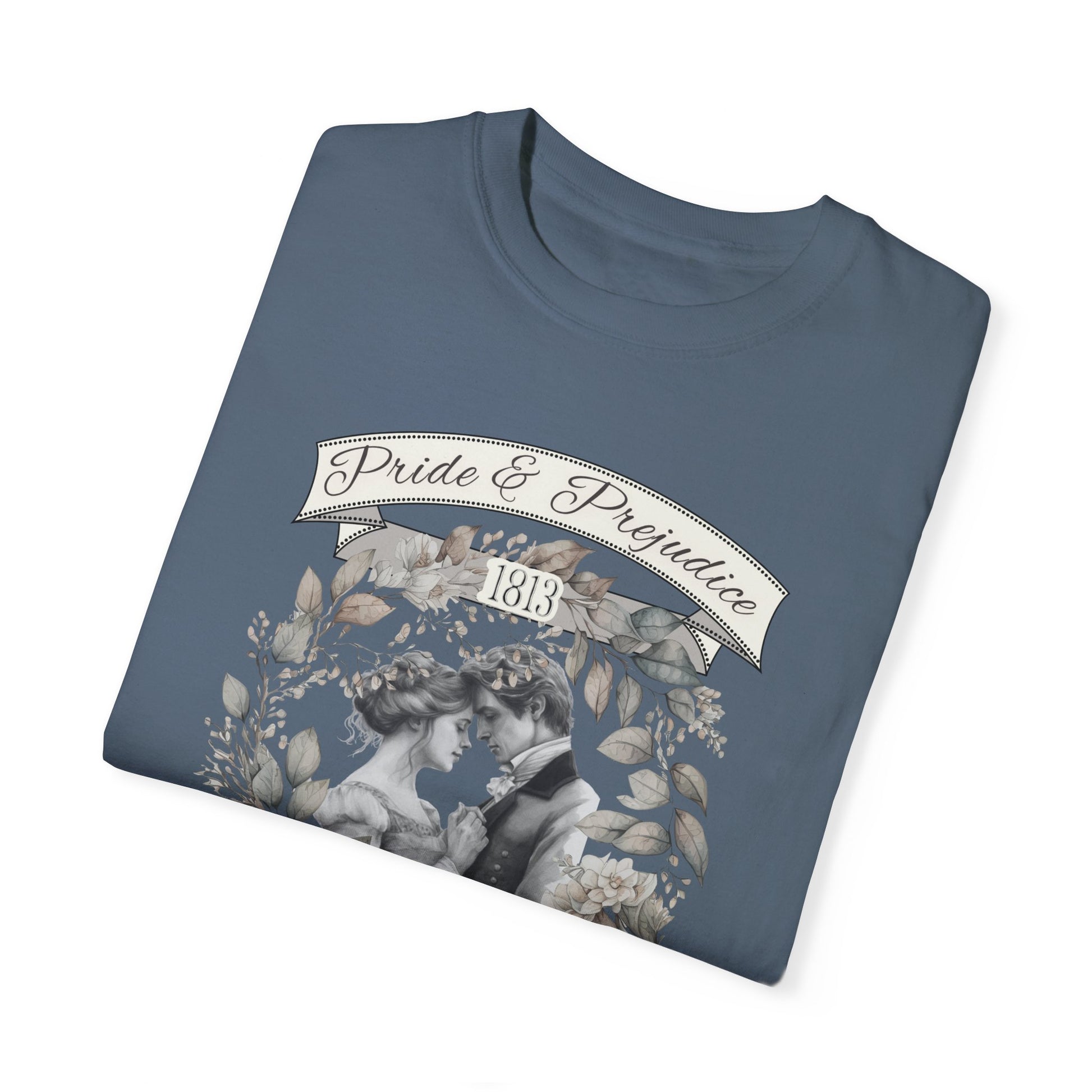 Jane Austen TShirt, Pride & Prejudice Historical Romance Comfort Colors, Bookish Literary Jane Austen Fan Art Gift, Oversized Bookclub Shirt T-Shirt Printify   