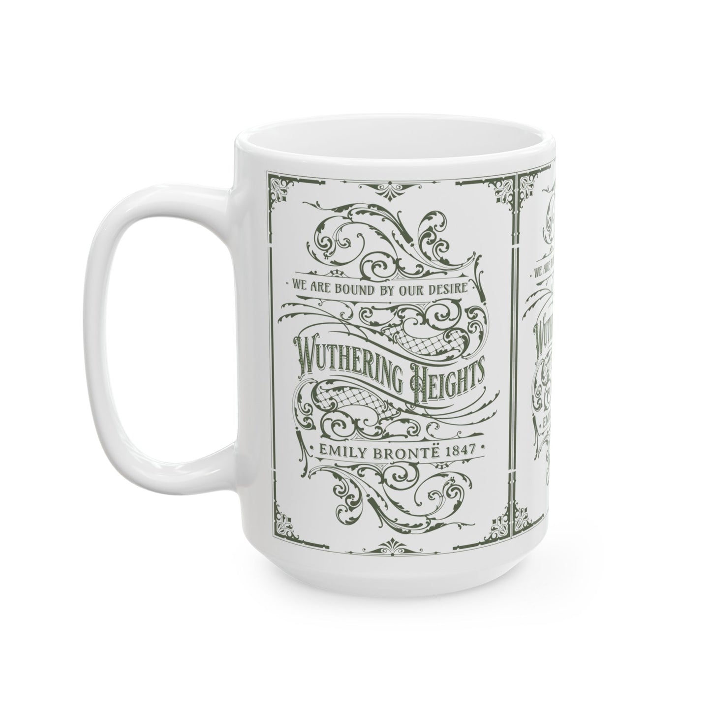 Wuthering Heights Coffee Mug Emily Brontë Historical Romance Reader Gift For BFF Bookish Literary Gift, Heathcliffe Catherine Bookclub Gift Mug Printify   